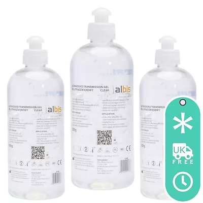 ULTRASOUND Gel Transmission 500g 500ml CLEAR Conductive For All Fetal Doppler CE • £7.35