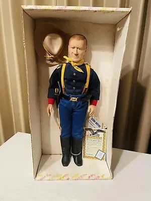 Effanbee John Wayne 17  Doll W/ Hat & Gun- Never Used But Box Is Beat Up • $35.99