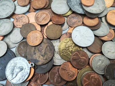 £5 • Buy Job Lot Of Mixed UK And Foreign Coins Money 1kg (Vintage)