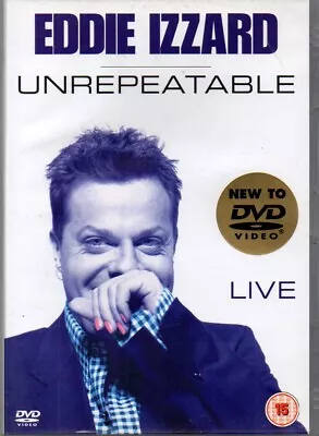 EDDIE IZZARD - UNREPEATABLE LIVE (slimline Case DVD) • £2.95