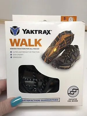 Yaktrax Walker Icy Safety Traction Cleats Size Small Snow Hiking Walking Shoes • $12.99