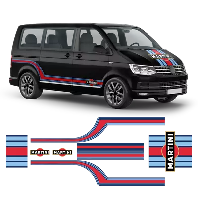 Curved Martini Stripes Set For Volkswagen T5 / T6 • $283.52