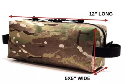 12x5x5  HeavyDuty MULTICAM Tactical 300D Ripstop Storage Gear Bag Camp • $16.80