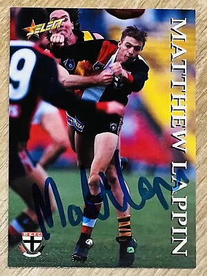 Matthew Lappin Signed 1995 AFL Select St Kilda Saints • $9.99