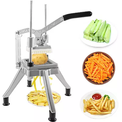 VEVOR Commercial Chopper Vegetable Dicer 1/4-Inch French Fry Cutter Fruit Dicer • $54.99