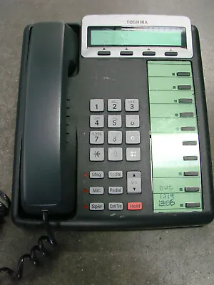 Toshiba DKT3210-SD Telephone Station 10 Button LCD Business Phone Charcoal  • $25.98