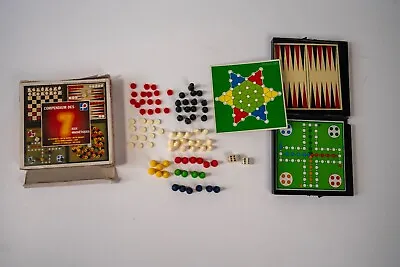 Chad Valley: Magnetic Compendium Of 7 Games Vintage - Not Complete • £1