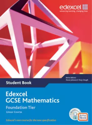 Edexcel GCSE Maths 2006: Linear Foundation Student Book And Active Book Clough • £4.90