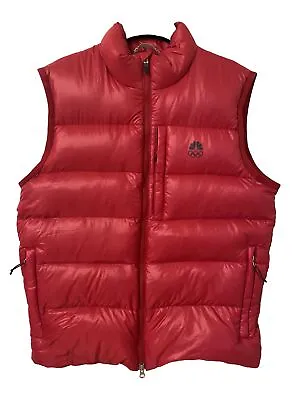 Nike ACG 550 Men’s Goose Down Bubble Puffer Vest Red Medium  NBC Olympic Rings • $59.99