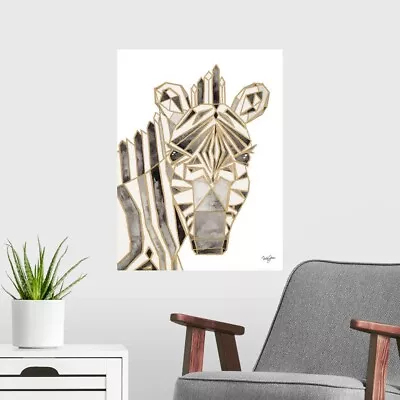 Retro Zebra Poster Art Print Zebra Home Decor • $39.99