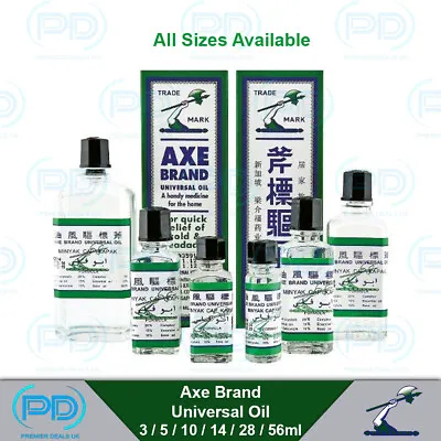 Axe Brand Universal Natural Pain Relief Singapore Medicated Oil  ALL SIZES • £6.99