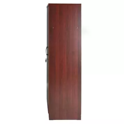 Better Home Products Harmony Wood Two Door Armoire Wardrobe Cabinet In Mahogany • $235.96