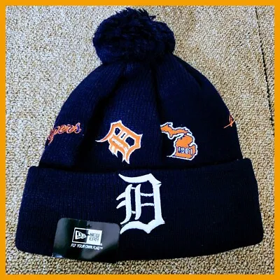 Detroit Tigers Mlb Baseball Beanie Hat. • $25