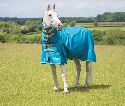 £64.99 • Buy Shires Highlander Lite 0G Horse/Pony Lightweight Turnout Combo Rug  | Teal 