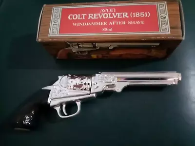 Vintage Avon Colt Revolver (1851) Pistol Gun Decanter Aftershave 85ml W/box • $40