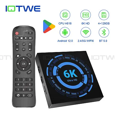 New T95 X Android 12.0 Smart TV Box 6K UHD 5G WIFI6 Media Player 32/64/128GB BT • £33.09