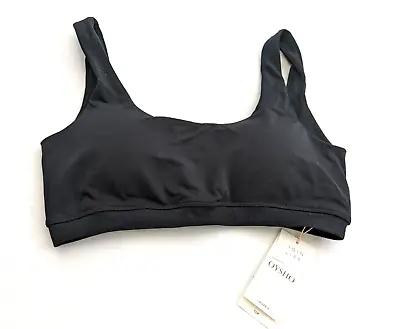 Oysho Bra Womens Medium Black Stretch Sports Top Gym Yoga Removable Pad Foam • $32.44