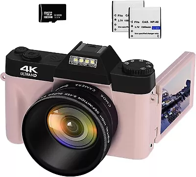 4K Digital Cameras For Photography 48MP Vlogging Camera 16X Digital Zoom • $75