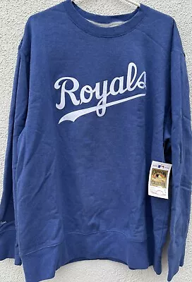 NWOT Mitchell & Ness Kansas City Royals Playoff Win Sweatshirt New Med MSRP $100 • $65