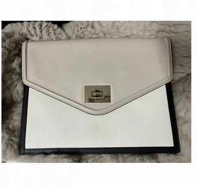 $74.99 • Buy KATE SPADE | NWOT RRP $699 Cream/Blush/Black Leather Envelope Clutch Wallet