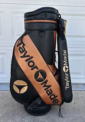 Vintage 90’s TaylorMade Burner TI Bubble 2 Staff Tour Golf Bag Black Copper • $99.99