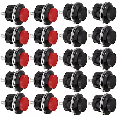 Clyxgs Momentary Push Button Switch No Lock SPST Mini Push Button Round Switchs • $13.20