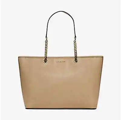 Michael Kors Jet Set Travel Medium Saffiano Leather Tote $298 Bisque  #082  NWT • $161.49