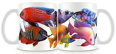 Malawi Peacock Mug 11oz Lake Malawi Haps Cichlid • £5.89