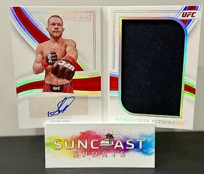 2023 Immaculate UFC Petr Yan Memorabilia Autographs Booklet Card 14/25 SSP • $65