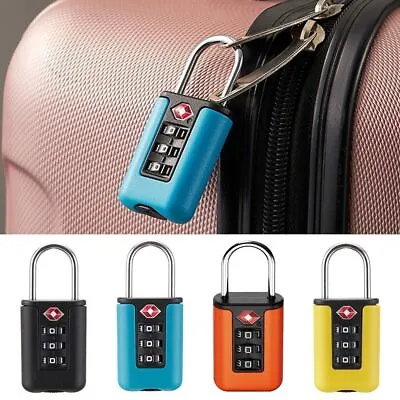 $12.07 • Buy Padlock 3 Digit Combination Lock TSA Customs Code Lock Luggage Password Lock