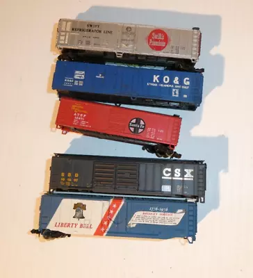 Lot Of 5 Vintage N Scale Atlas Other Reefer Box Car Bodies Some Parts • $28