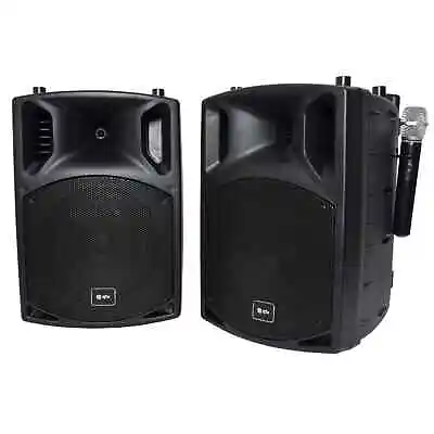 QTX PAV10 Portable PA System With UHF Microphones Bluetooth & DVD Player • £439