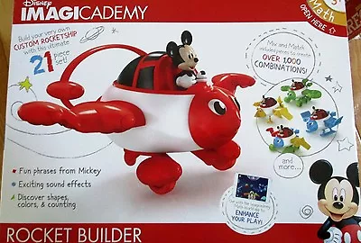Disney IMAGICADEMY Rocket Bulder Mickey Mouse 21 Piece Set NEW Sealed • $27.50