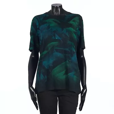 SAINT LAURENT PARIS 450$ Black Cotton Tie-Dye Tshirt - Logo Embroidery • £153.27