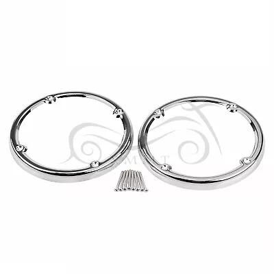 Tour-Pak Speaker Grills Trim Bezels For Harley Electra Tri Glide Ultra Limited • $18.98