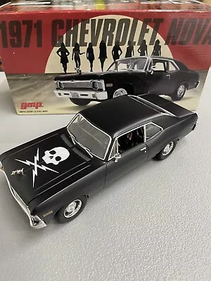 GMP 1971 Chevrolet Nova Death Proof 1:18 Diecast SAMPLE #000 Matte Black 18925 • $127.50