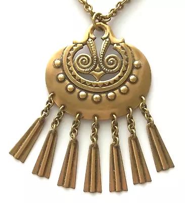 KALEVALA KORU KK Finland - Beautiful Vintage Bronze Necklace  Moon Goddess  BIG • $80