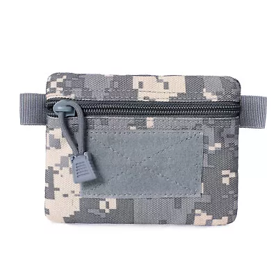 Men's Tactical EDC Wallet Key Pack Waist Bag Coin Purse Pocket Bag Small Pouch • $3.99