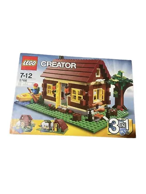 LEGO Creator 3 In 1 Buildings Set 5766 Log Cabin Bags Kayak House With Box • $70