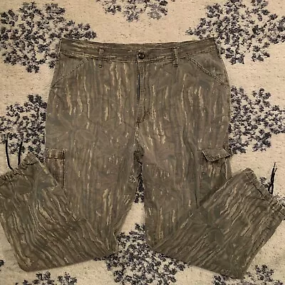 Vtg Liberty Realtree Camo Pants Mens L 36X30+ Cargo Ripstop USA Hunting Distress • $25