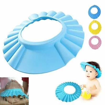 £2.39 • Buy Adjustable Baby Kids Hair Wash Hat Shampoo Bath Shower Cap Waterproof Shield New