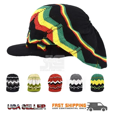 Jamaica Hat Reggae Rasta Peak Slouchy Crown Marley Dread Lock Cotton Tam NEW  • $19.99