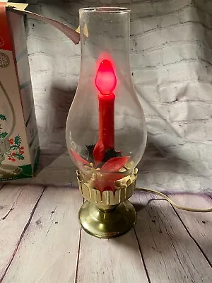 Vintage Hurricane Electric Christmas Candle Lamp Style 6600 Works Original Box • $14.95