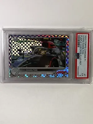 2020 Topps Chrome F1 Lewis Hamilton Purple Checker Flag Ref • £0.99