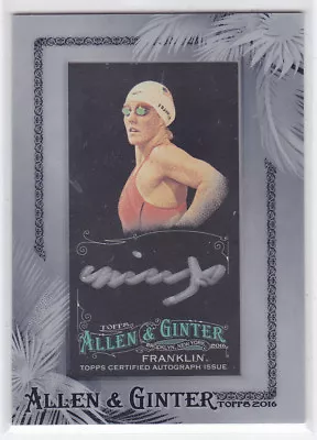 2016 Topps Allen & Ginter X Framed Mini Autographs Missy Franklin AUTO • $49.95