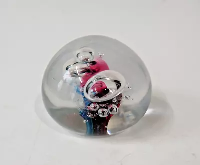 Artist Signed Art Glass Paperweight 1.25  • $30