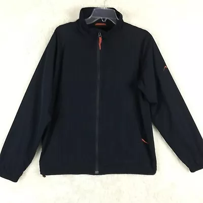 Cabela's Mens Jacket Coat Navy Blue Windcrest Lightweight Full Zip Long Sleeve S • $14.99