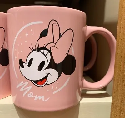 Disney Parks Disneyland Resort Exclusive Minnie Mouse Mom Pink Coffee Mug New • $23.99