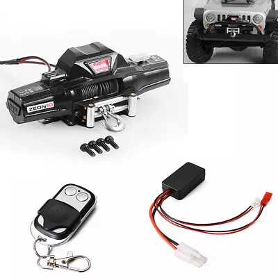 Double Motor Winch + Controller For Traxxas TRX-4 Axial SCX10 RC Crawler Car • £15.59