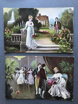 Edwardian Postcards 1910 Romantic Regency Theme  Philco Series 2220 • £4